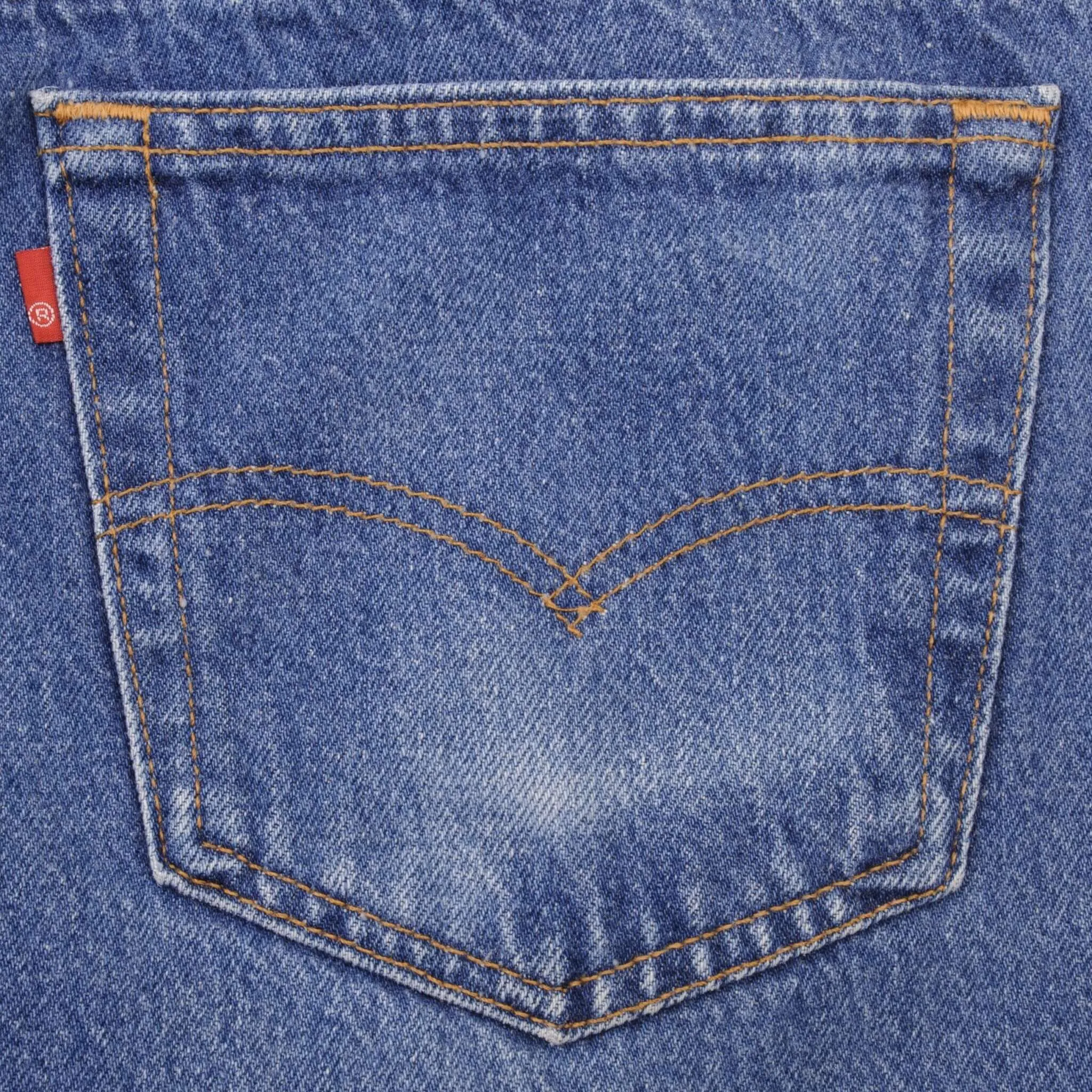 VINTAGE LEVIS 501 JEANS INDIGO 1980S SIZE W35 L32 MADE IN USA