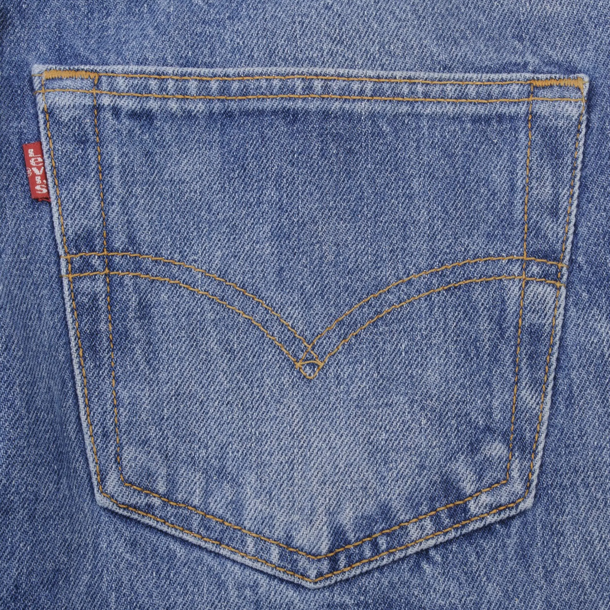 VINTAGE LEVIS 501 JEANS INDIGO 1990S SIZE W34 L28 MADE IN USA