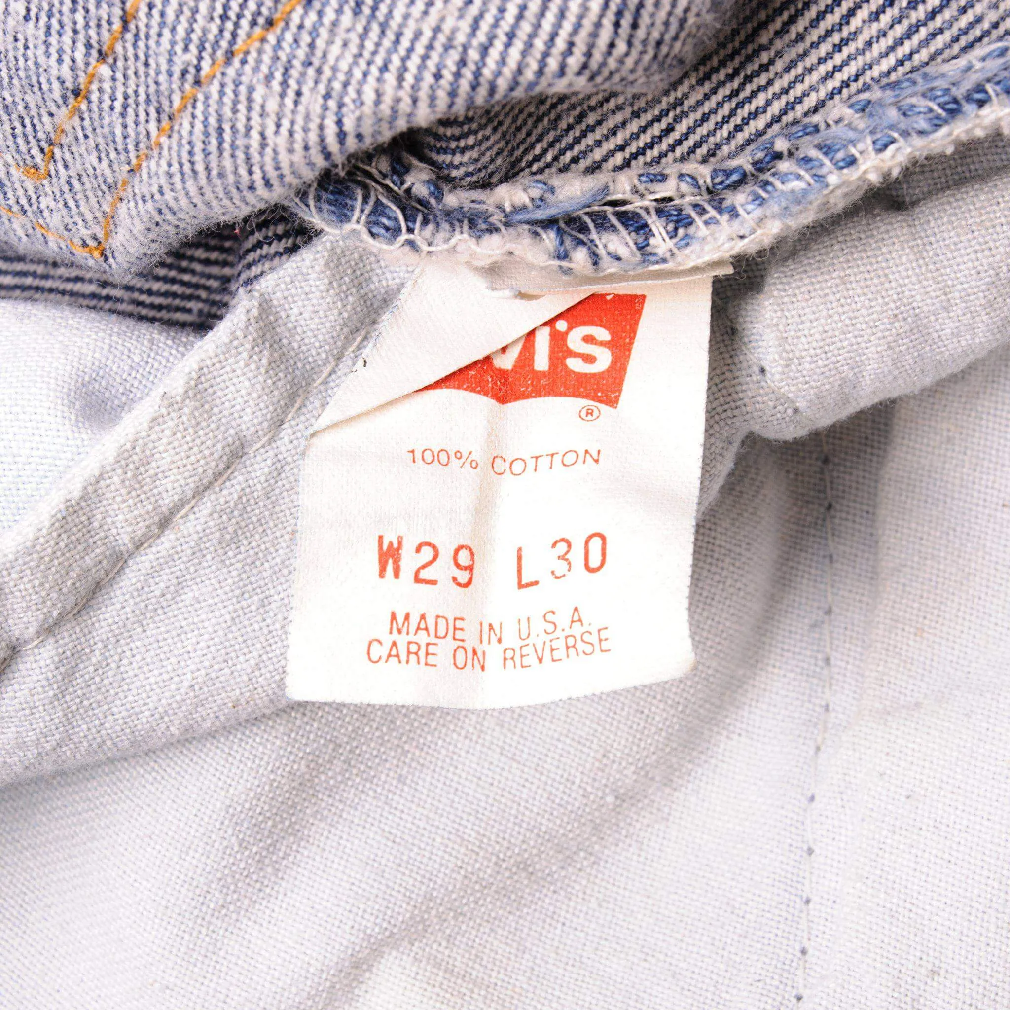 VINTAGE LEVIS 501 JEANS INDIGO SIZE W29 L29 1988-1993 MADE IN USA