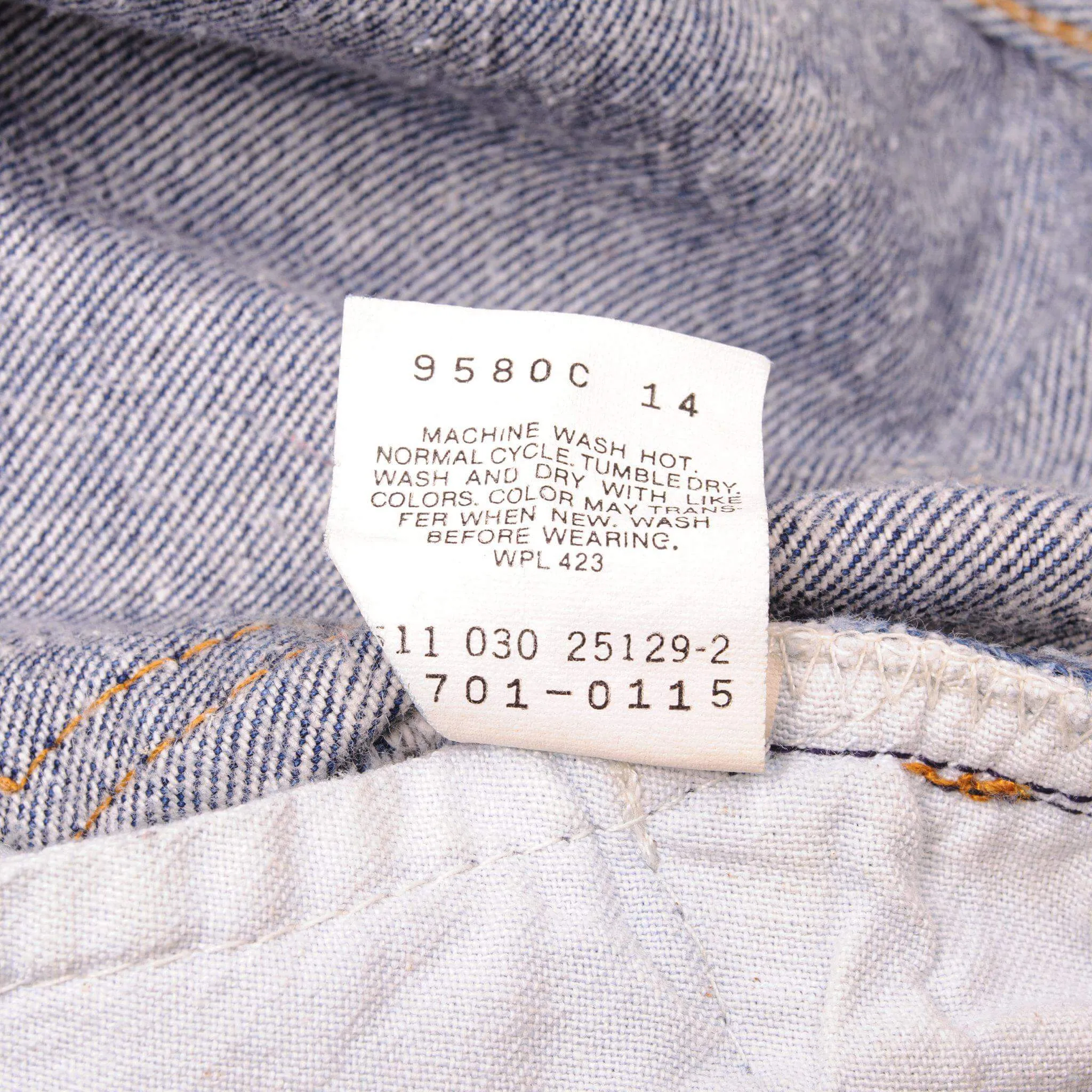 VINTAGE LEVIS 501 JEANS INDIGO SIZE W29 L29 1988-1993 MADE IN USA