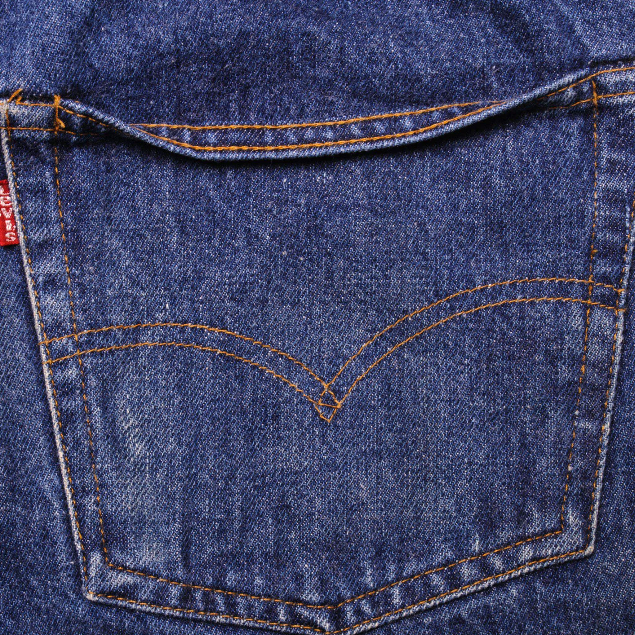 VINTAGE LEVIS 501 JEANS INDIGO WITH SELVEDGE 1980s SIZE W32 L30 MADE IN USA