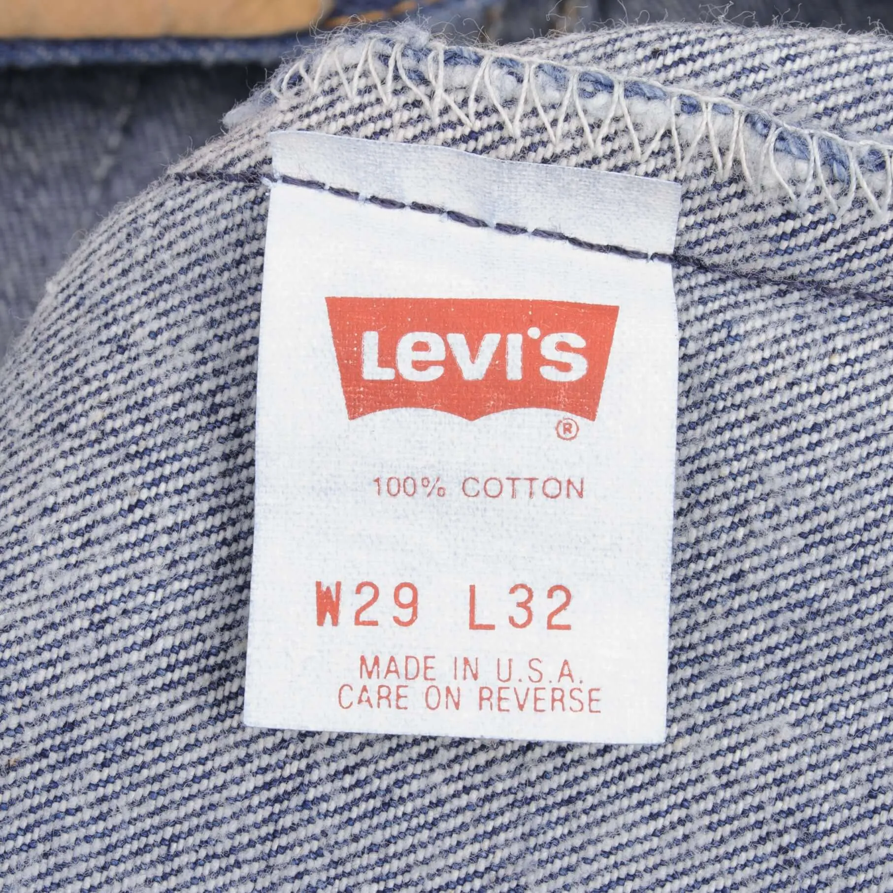 VINTAGE LEVIS 501 PRESHRUNK JEANS 1987 SIZE W29 L30 MADE IN USA DEADSTOCK