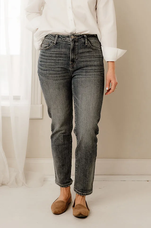 Vintage Wash Boyfriend Jeans