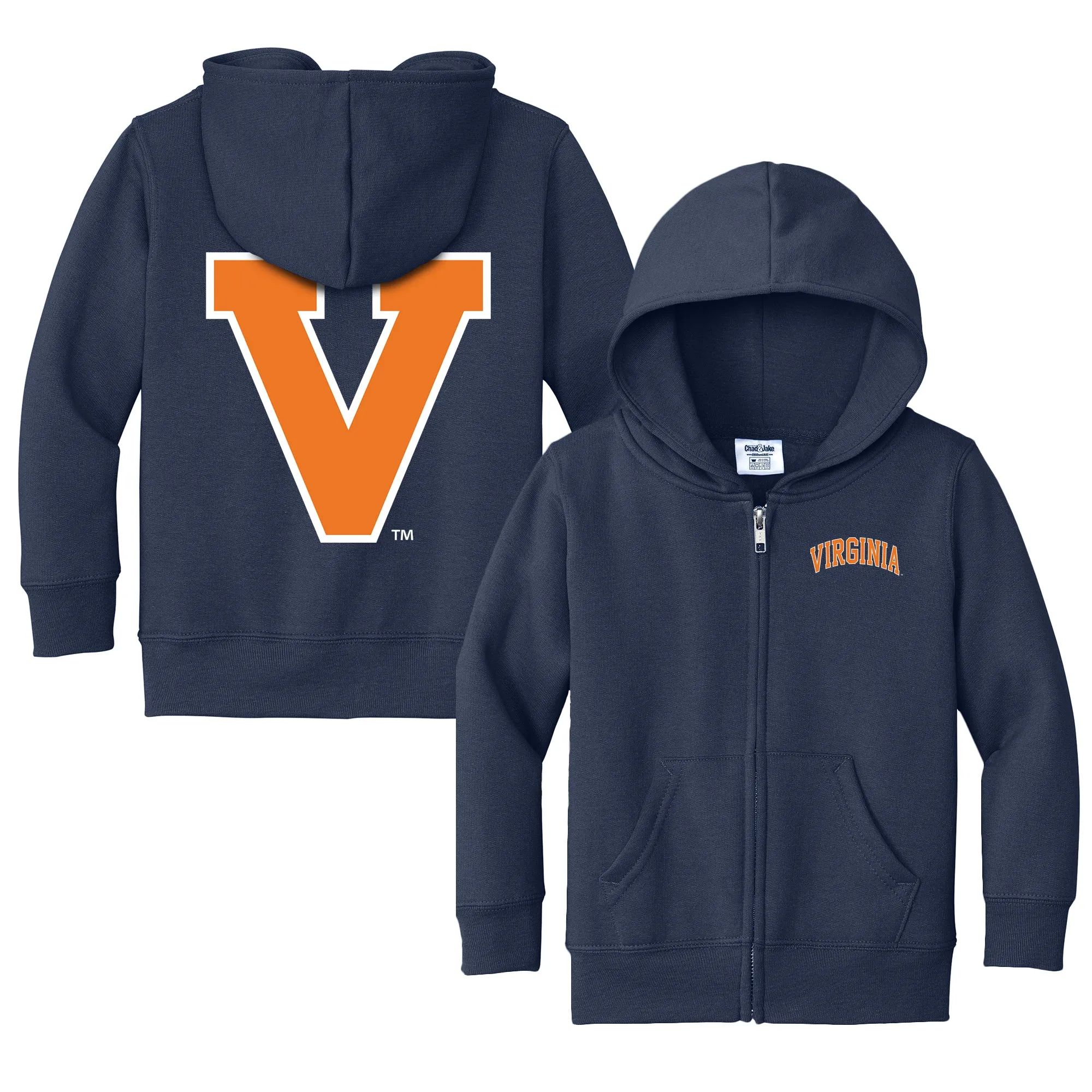 Virginia Cavaliers Logo Toddler Full-Zip Sweatshirt